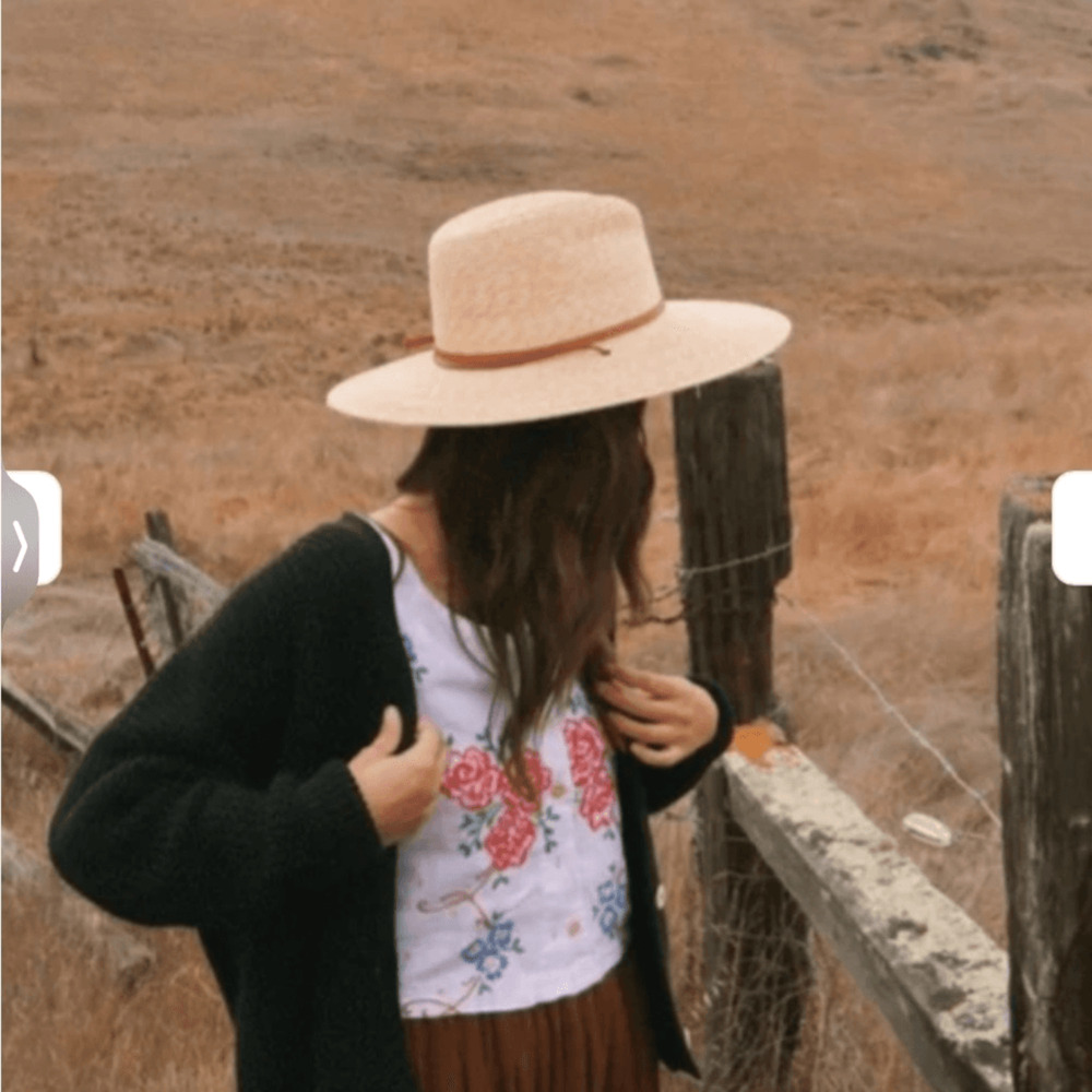 NEW Wyeth straw Chin strap rancher hat